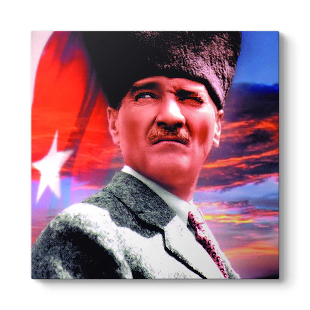 Kalpaklı Atatürk Tablosu - Model 3